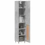 Aparador de madera contrachapada gris hormigón 34,5x34x180 cm de vidaXL, Aparadores - Ref: Foro24-3199093, Precio: 94,80 €, D...