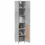 Aparador de madera contrachapada gris hormigón 34,5x34x180 cm de vidaXL, Aparadores - Ref: Foro24-3199093, Precio: 95,95 €, D...