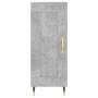 Aparador de madera contrachapada gris hormigón 34,5x34x180 cm de vidaXL, Aparadores - Ref: Foro24-3199093, Precio: 95,95 €, D...