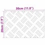 Placas en Cuadrícula 2 pcs Plateado 30 x 20 cm Aluminio