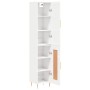 Hochglänzendes Sideboard aus weißem Sperrholz, 34,5 x 34 x 180 cm von vidaXL, Sideboards - Ref: Foro24-3199099, Preis: 103,78...