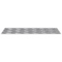 Placas en Cuadrícula 4 pcs Plateado 50 x 20 cm Aluminio