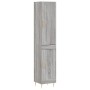 Aparador alto madera contrachapada gris Sonoma 34,5x34x180 cm de vidaXL, Aparadores - Ref: Foro24-3199103, Precio: 102,15 €, ...