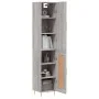 Aparador alto madera contrachapada gris Sonoma 34,5x34x180 cm de vidaXL, Aparadores - Ref: Foro24-3199103, Precio: 102,15 €, ...