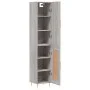 Aparador alto madera contrachapada gris Sonoma 34,5x34x180 cm de vidaXL, Aparadores - Ref: Foro24-3199103, Precio: 102,15 €, ...