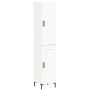 Aparador alto madera contrachapada blanco 34,5x34x180 cm by vidaXL, Sideboards - Ref: Foro24-3199105, Price: 114,30 €, Discou...