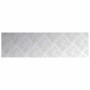Placas en Cuadrícula 4 pcs Plateado 70 x 20 cm Aluminio