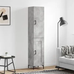 Sideboard aus grauem Betonsperrholz 34,5x34x180 cm von vidaXL, Sideboards - Ref: Foro24-3199109, Preis: 96,13 €, Rabatt: %