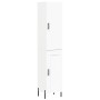 Aparador alto madera contrachapada blanco 34,5x34x180 cm de vidaXL, Aparadores - Ref: Foro24-3199113, Precio: 116,66 €, Descu...