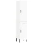 Aparador alto madera contrachapada blanco 34,5x34x180 cm de vidaXL, Aparadores - Ref: Foro24-3199113, Precio: 115,29 €, Descu...