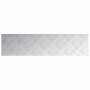 Placas en Cuadrícula 4 pcs Plateado 80 x 20 cm Aluminio
