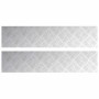 Placas en Cuadrícula 2 pcs Plateado 90 x 20 cm Aluminio