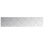 Placas en Cuadrícula 4 pcs Plateado 90 x 20 cm Aluminio