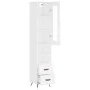 Aparador alto madera contrachapada blanco 34,5x34x180 cm de vidaXL, Aparadores - Ref: Foro24-3199273, Precio: 108,26 €, Descu...
