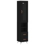 Aparador de madera contrachapada negro 34,5x34x180 cm de vidaXL, Aparadores - Ref: Foro24-3199274, Precio: 108,50 €, Descuent...
