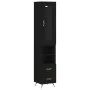 Aparador de madera contrachapada negro 34,5x34x180 cm de vidaXL, Aparadores - Ref: Foro24-3199274, Precio: 107,36 €, Descuent...