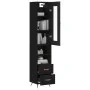 Black plywood sideboard 34.5x34x180 cm by vidaXL, Sideboards - Ref: Foro24-3199274, Price: 107,36 €, Discount: %