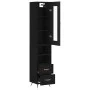 Aparador de madera contrachapada negro 34,5x34x180 cm de vidaXL, Aparadores - Ref: Foro24-3199274, Precio: 107,36 €, Descuent...