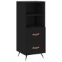 Black plywood sideboard 34.5x34x180 cm by vidaXL, Sideboards - Ref: Foro24-3199274, Price: 107,36 €, Discount: %