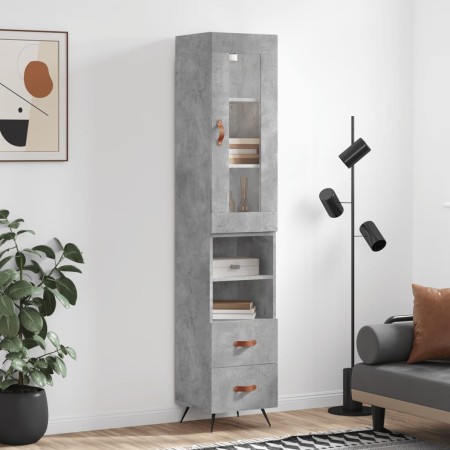 Betongraues Sperrholz-Sideboard 34,5 x 34 x 180 cm von vidaXL, Sideboards - Ref: Foro24-3199277, Preis: 107,18 €, Rabatt: %