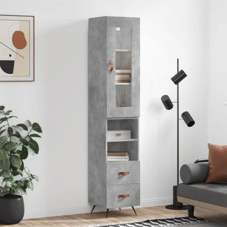 Concrete gray plywood sideboard 34.5x34x180 cm by vidaXL, Sideboards - Ref: Foro24-3199277, Price: 105,90 €, Discount: %