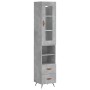 Betongraues Sperrholz-Sideboard 34,5 x 34 x 180 cm von vidaXL, Sideboards - Ref: Foro24-3199277, Preis: 107,18 €, Rabatt: %