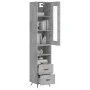 Concrete gray plywood sideboard 34.5x34x180 cm by vidaXL, Sideboards - Ref: Foro24-3199277, Price: 105,90 €, Discount: %
