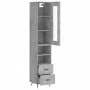 Concrete gray plywood sideboard 34.5x34x180 cm by vidaXL, Sideboards - Ref: Foro24-3199277, Price: 105,90 €, Discount: %