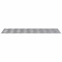 Placas en Cuadrícula 4 pcs Plateado 75 x 25 cm Aluminio