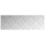 Placas en Cuadrícula 4 pcs Plateado 75 x 25 cm Aluminio