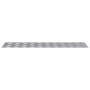 Placas en Cuadrícula 4 pcs Plateado 100 x 25 cm Aluminio