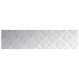 Placas en Cuadrícula 2 pcs Plateado 100 x 25 cm Aluminio
