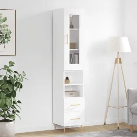 Hochglänzendes Sideboard aus weißem Sperrholz, 34,5 x 34 x 180 cm von vidaXL, Sideboards - Ref: Foro24-3199291, Preis: 115,08...