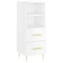 Hochglänzendes Sideboard aus weißem Sperrholz, 34,5 x 34 x 180 cm von vidaXL, Sideboards - Ref: Foro24-3199291, Preis: 115,08...