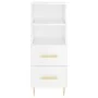 Hochglänzendes Sideboard aus weißem Sperrholz, 34,5 x 34 x 180 cm von vidaXL, Sideboards - Ref: Foro24-3199291, Preis: 115,08...