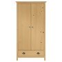 Armario de 2 puertas Hill madera maciza pino 89x50x170cm
