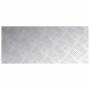 Placas en Cuadrícula 2 pcs Plateado 70 x 30 cm Aluminio