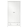 Armario de 2 puertas Hill madera maciza pino blanco 89x50x170cm