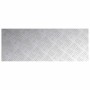 Placas en Cuadrícula 2 pcs Plateado 80 x 30 cm Aluminio