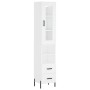 Hoher Schrank aus weißem Sperrholz 34,5x34x180 cm. von vidaXL, Sideboards - Ref: Foro24-3199305, Preis: 118,12 €, Rabatt: %