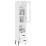 Aparador alto madera contrachapada blanco 34,5x34x180 cm by vidaXL, Sideboards - Ref: Foro24-3199305, Price: 116,79 €, Discou...