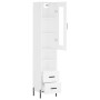 Aparador alto madera contrachapada blanco 34,5x34x180 cm by vidaXL, Sideboards - Ref: Foro24-3199305, Price: 118,02 €, Discou...