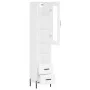 Aparador alto madera contrachapada blanco 34,5x34x180 cm by vidaXL, Sideboards - Ref: Foro24-3199305, Price: 116,79 €, Discou...