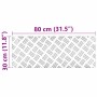 Placas en Cuadrícula 2 pcs Plateado 80 x 30 cm Aluminio