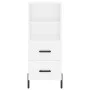 Aparador alto madera contrachapada blanco 34,5x34x180 cm by vidaXL, Sideboards - Ref: Foro24-3199305, Price: 116,79 €, Discou...