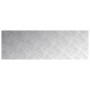 Placas en Cuadrícula 4 pcs Plateado 90 x 30 cm Aluminio