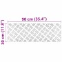 Placas en Cuadrícula 4 pcs Plateado 90 x 30 cm Aluminio