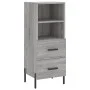 Tall Sonoma gray plywood sideboard 34.5x34x180 cm by vidaXL, Sideboards - Ref: Foro24-3199311, Price: 121,01 €, Discount: %