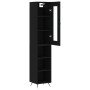 Aparador de madera contrachapada negro 34,5x34x180 cm by vidaXL, Sideboards - Ref: Foro24-3199338, Price: 96,00 €, Discount: %