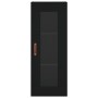 Aparador de madera contrachapada negro 34,5x34x180 cm by vidaXL, Sideboards - Ref: Foro24-3199338, Price: 96,00 €, Discount: %